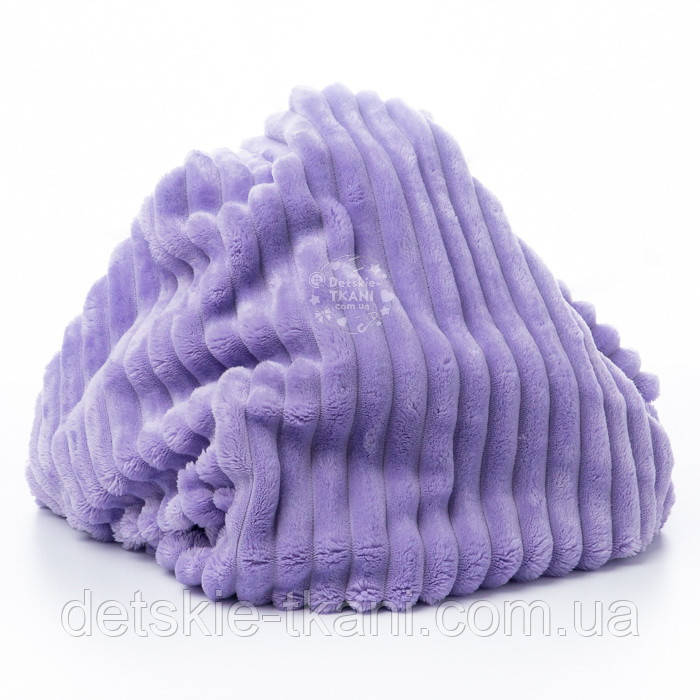 Плюш Stripes лавандового кольору, щільність 350 г/м2