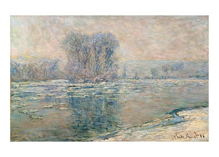 Листівка Claude Monet — Ice Cubes, White Effect, 1893