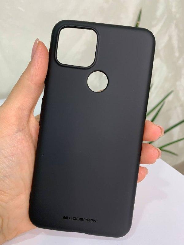 Матовий чохол Goospery Google Pixel 5 чорний тонкий силіконовий