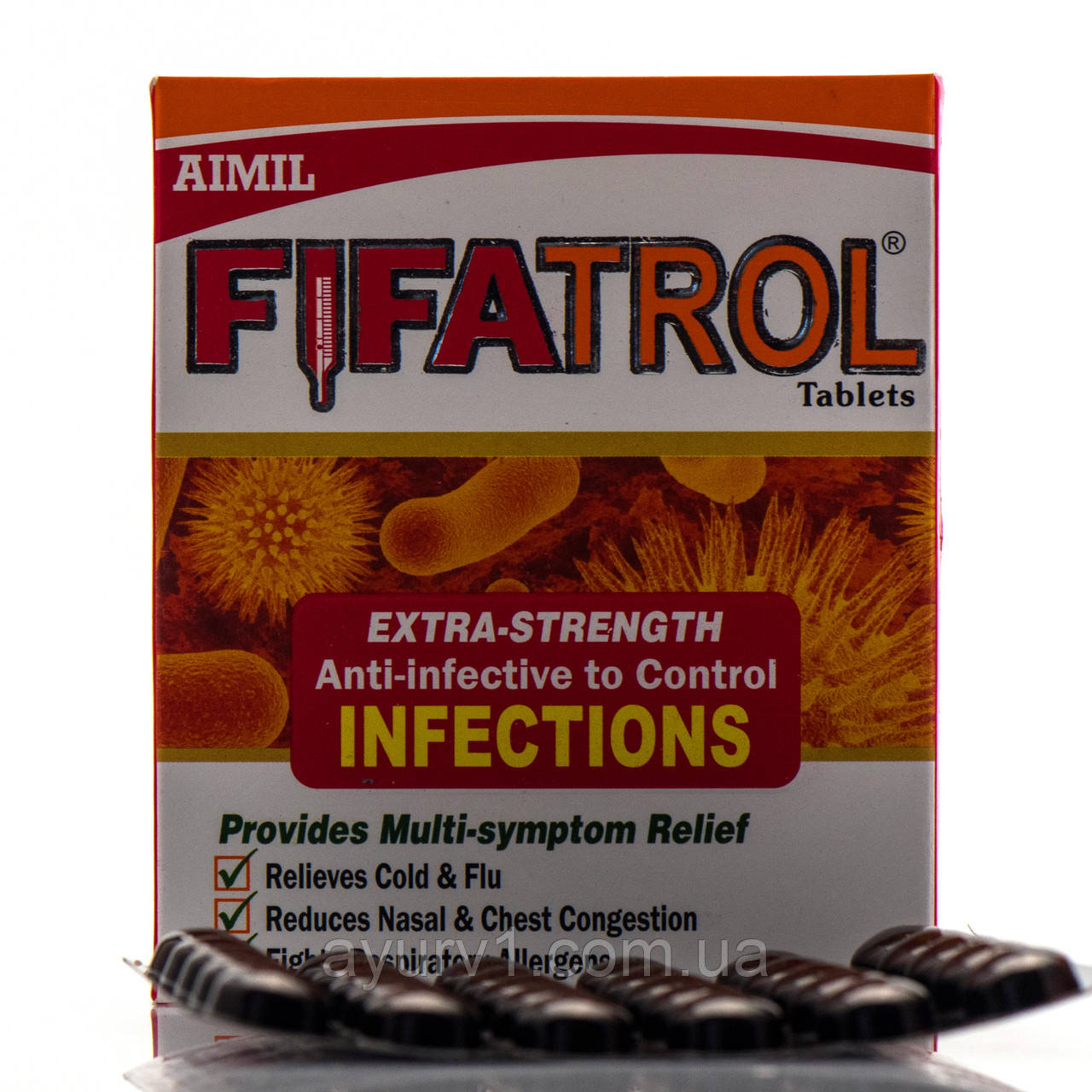 Фіфатрол — що забезпечує швидке полегшення від закладеності носа, ангіни, болю в тілі та головного болю, 30 таб