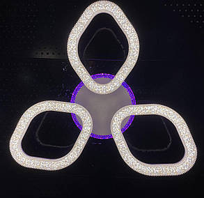 Стельова led люстра з пультом 124W світлодіодна з кольоровою підсвіткою, фото 3