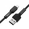 Кабель зарядный BASEUS Silica gel cable Lightning to USB Black 1м (CALGJ-01), фото 3