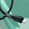 Кабель зарядный BASEUS Silica gel cable Lightning to USB Black 1м (CALGJ-01), фото 4