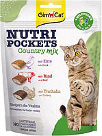 Вітамінні ласощі GimCat Nutri Pockets для котиків Кантрі мікс 150 г