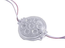 Світлодіодний модуль SMD2835 7 LED 12В IP65 6000K холодний білий