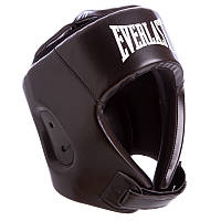 Шлем боксерский открытый с защитой макушки Everlast BO-8682 M-60см черный