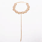 Чокер із ниткою золотистий (Ажурний чокер), фото 5