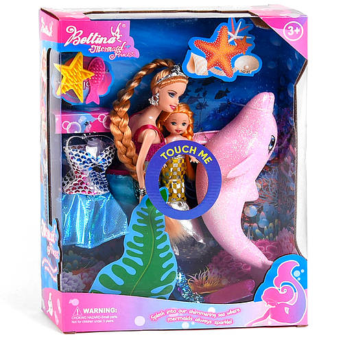 Купить Кукла Bottina "Русалки" (2 куклы, дельфин, платье, аксессуары, в ...