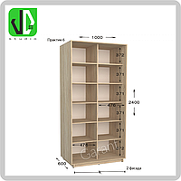 Шкаф-купе Гарант Практик. Глубина: 450/600 мм, Высота: 2200/2400 мм. Практик 6 ширина-1000