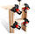 Столярний кутовий затискач ANGLE CLAMPS 60°, 90° і 120° комплект із 4 шт., Струбцина кутова для збирання меблів, фото 4