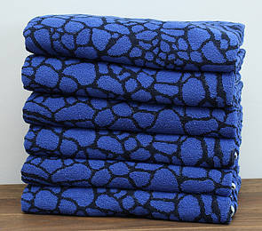 Махровий рушник велика бавовна 70х140 Туреччина Kamyshek колір: синій