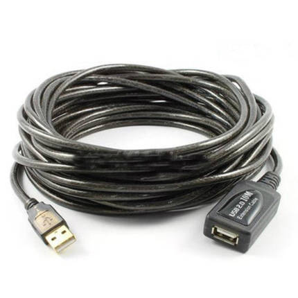 Роздільник USB 2.0, активний репітер, кабель AM-AF 10 м, фото 3