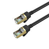 Кабель мережі HOCO LAN RJ45 Level copper gigabit ethernet cable US02, 5 м, чорний, фото 3