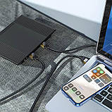 Кабель мережі HOCO LAN RJ45 Level copper gigabit ethernet cable US02, 5 м, чорний, фото 6