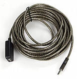 Роздільник USB 2.0, активний репітер, кабель AM-AF 10 м, фото 3