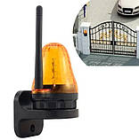 Лампа сигнальна для воріт з антеною LED 12-265В JD-06, фото 3