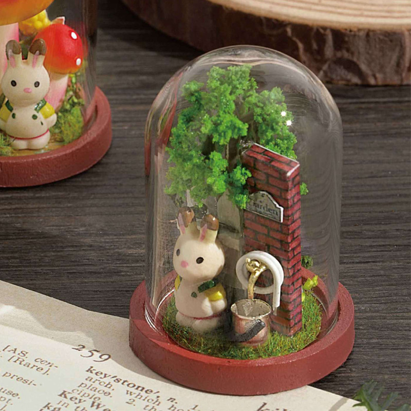 Кукольный дом DIY Cute Room Mini-002 Garden Corner конструктор под куполом (Gold_34558) - фото 3 - id-p1648667087