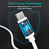 Кабель зарядний Choetech USB — Type-C Fast Charging 3A Cable 0.5 м White (AC0001-V1), фото 5