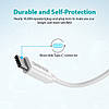 Кабель зарядний Choetech USB — Type-C Fast Charging 3A Cable 0.5 м White (AC0001-V1), фото 6