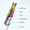 Кабель зарядний Choetech USB — Type-C Fast Charging 3A Cable 0.5 м White (AC0001-V1), фото 8