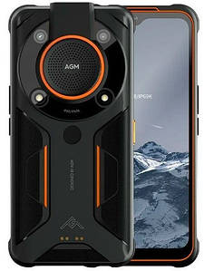 AGM Glory SE 6.53" 8GB RAM 128GB ROM 6200мАч 48MP 4G 5G NFC Android11 IP68 IP69K Black-Orange