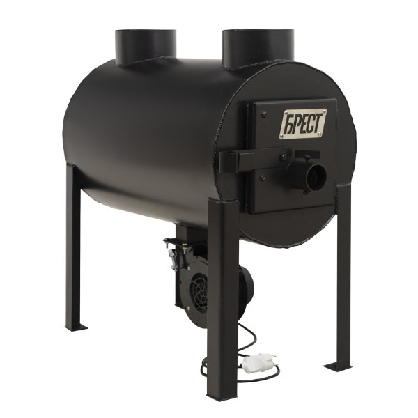 Піч опалювальна  буржуйка Брест 203 плюс із вбудованим вентилятором, фото 1