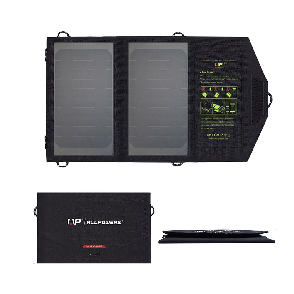 Солнечное зарядное устройство Allpowers 10W на элементах SunPower ( AP-SP5V10W ) - фото 5 - id-p1648115722