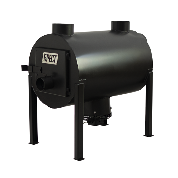 Дров'яна Піч буржуйка Брест 350 плюс комплект з вентилятором, фото 1