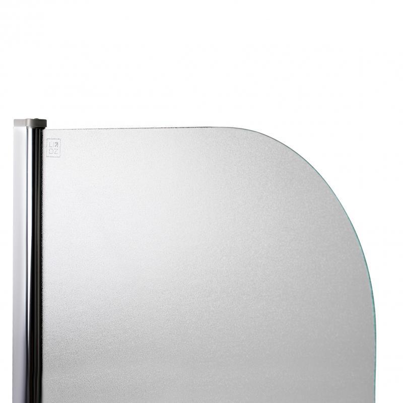 Штора на ванну Lidz Brama SS80x140L.CRM.FR стекло Frost 6 мм, левая - фото 4 - id-p1648702063