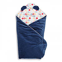 Набор конверт-плед с подушкой Bear, 100х100 см, dark blue, синий