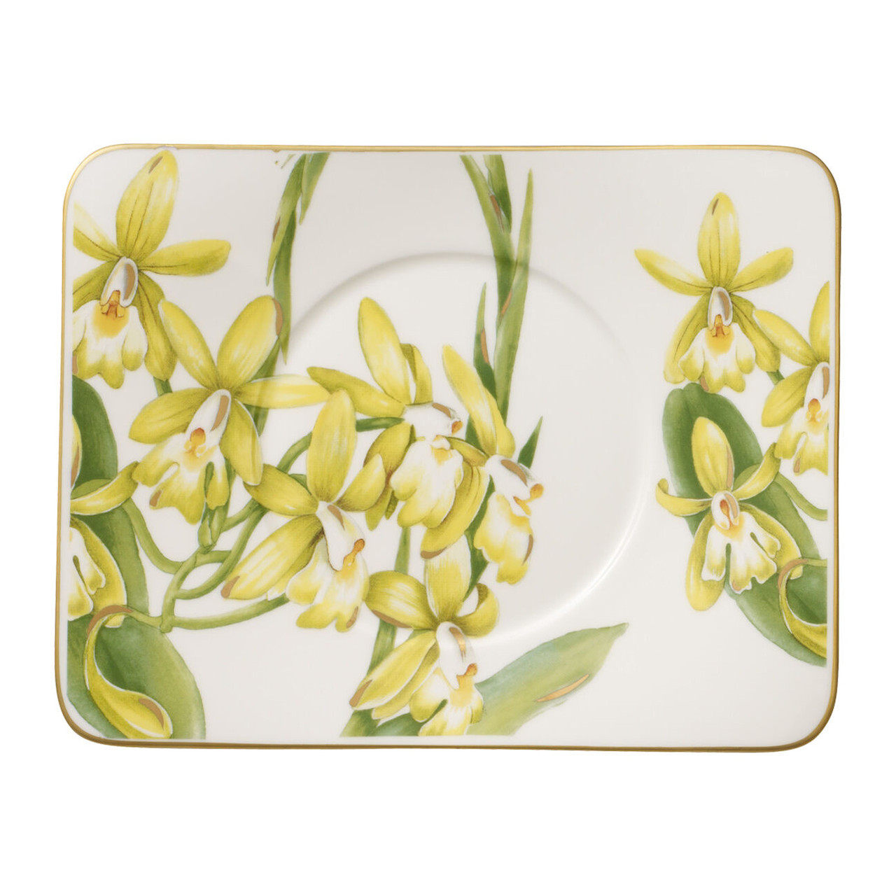 Блюдце чайне прямокутне порцелянове Villeroy & Boch Amazonia 135*175 мм 1035141280