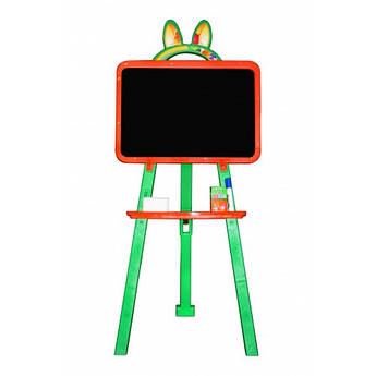 Дошка-мольберт дитячий для малювання на ніжках магнітна Doloni 013777/1 + Подарунок Червоний