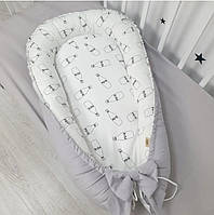 Кокон для новонароджених, гніздечко, позиціонер для дитини + Ортопедічна подушка в подарунок!
