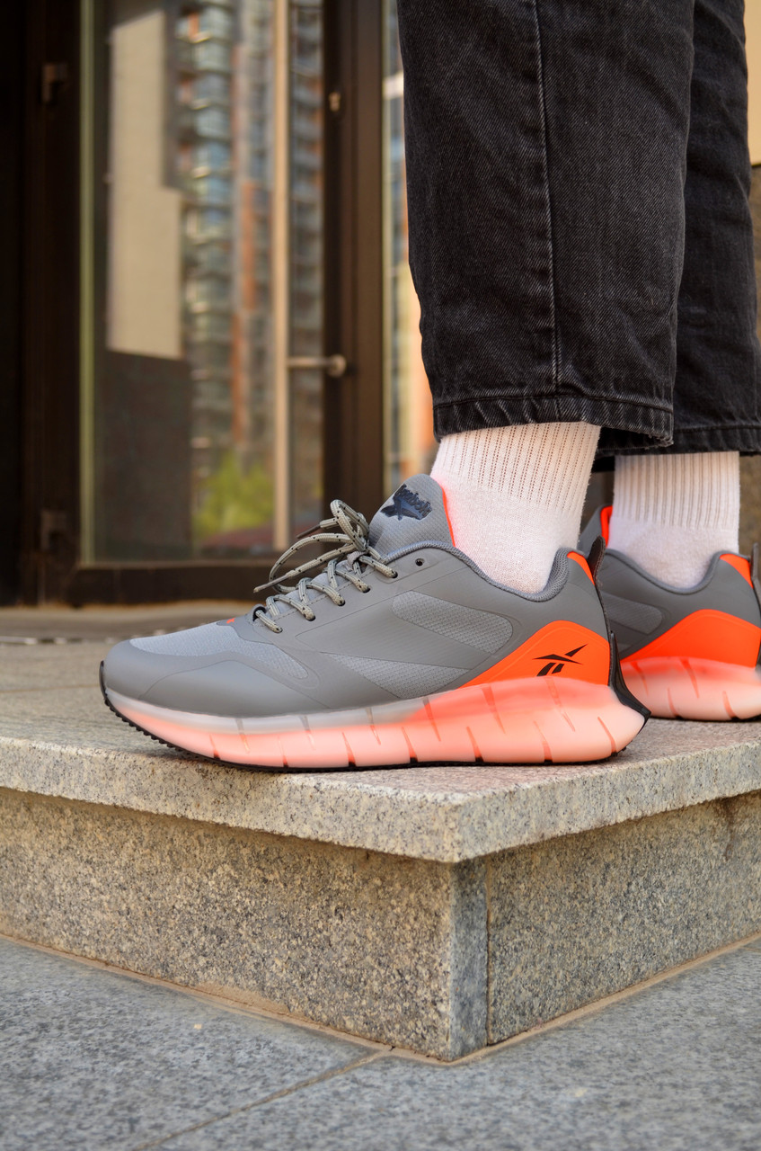 Чоловічі Кросівки Reebok Zig Kinetica Grey Orange 42-43-44-45