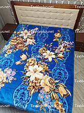 Плед - одіяло акриловий Vitas Korea Stile - Flowers Blue 200*240