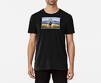 Мужская и женская Патриотическая футболка с принтом Марка Укр почты Русский военный корабль иди нахуй