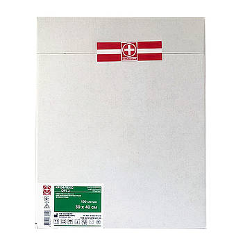 Рентгенівська плівка Кровлекс-ОРГЗ 30х40 см зеленочутлива (100 аркушів)