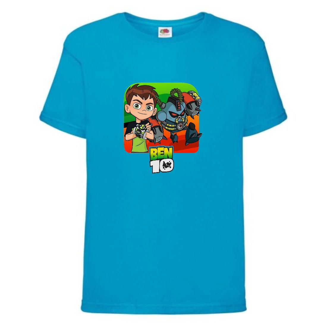 Футболка Ben 10 009 (BTN-009 blu) синя 104-116-128-140-152 розмір, фото 1