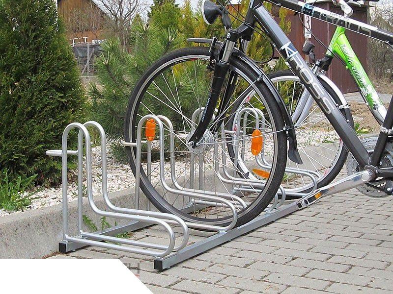 Велопаркування RAD-4 з год/металу з порошковим фарбуванням для велосипедів із диском. гальмами всіх типів і розмірів