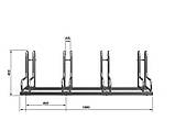 Велопаркування RAD-4 з год/металу з порошковим фарбуванням для велосипедів із диском. гальмами всіх типів і розмірів, фото 7