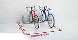 Велопаркування RAD-4 з год/металу з порошковим фарбуванням для велосипедів із диском. гальмами всіх типів і розмірів, фото 9