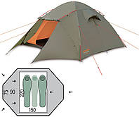 Двухместная трекинговая палатка Pinguin Taifun 2 (Green)
