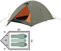 Универсальная легкая двухместная палатка Pinguin Scout 2 (Green)