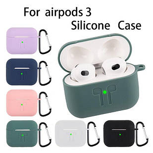Чохол для AirPods 3 силіконовий із карабіном