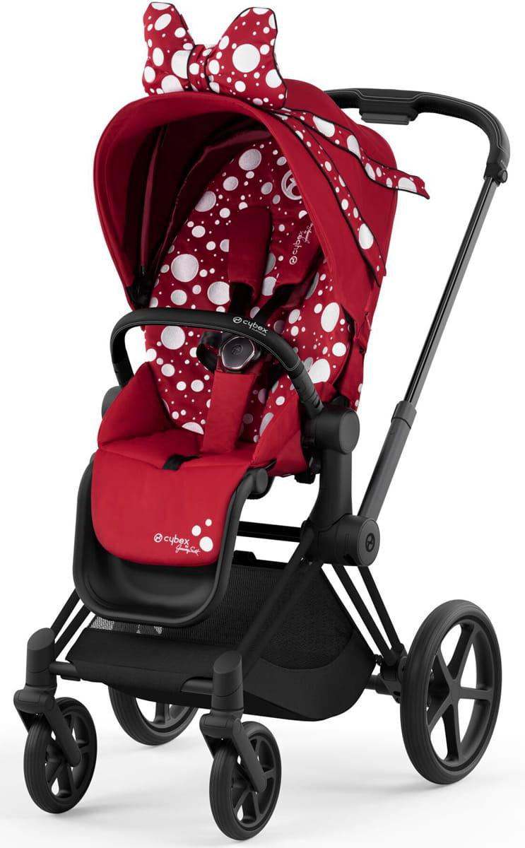 Прогулянкова коляска Cybex Priam 4.0 Jeremy Scott Petticoat шасі Matt Black