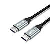 Кабель зарядный CHOETECH USB Type-C to Type-C PD 3A PVC 1 м Black (XCC-1001BK), фото 2