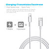 Кабель зарядний Lightning Choetech USB Type C for Lightning 2.4 A 1 м White (SMT0009-102WH), фото 2