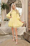 Літнє коротке плаття з рюшами на спідниці та рукавах (р.42-48). Арт-4341/7, фото 2