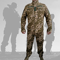 Форма армійська бавовна (44-60р) Піксель Костюм військовий ЗСУ на Блискавці
