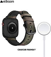 Фірмовий чохол elkson Quattro Rugged для Apple Watch 44/45 mm Series 9/8/7/6/SE/5/4 — Чорний, фото 9